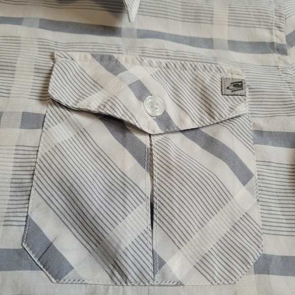 O'neill Mens Button Up Dress Shirt Size Medium - Picture 3 of 5